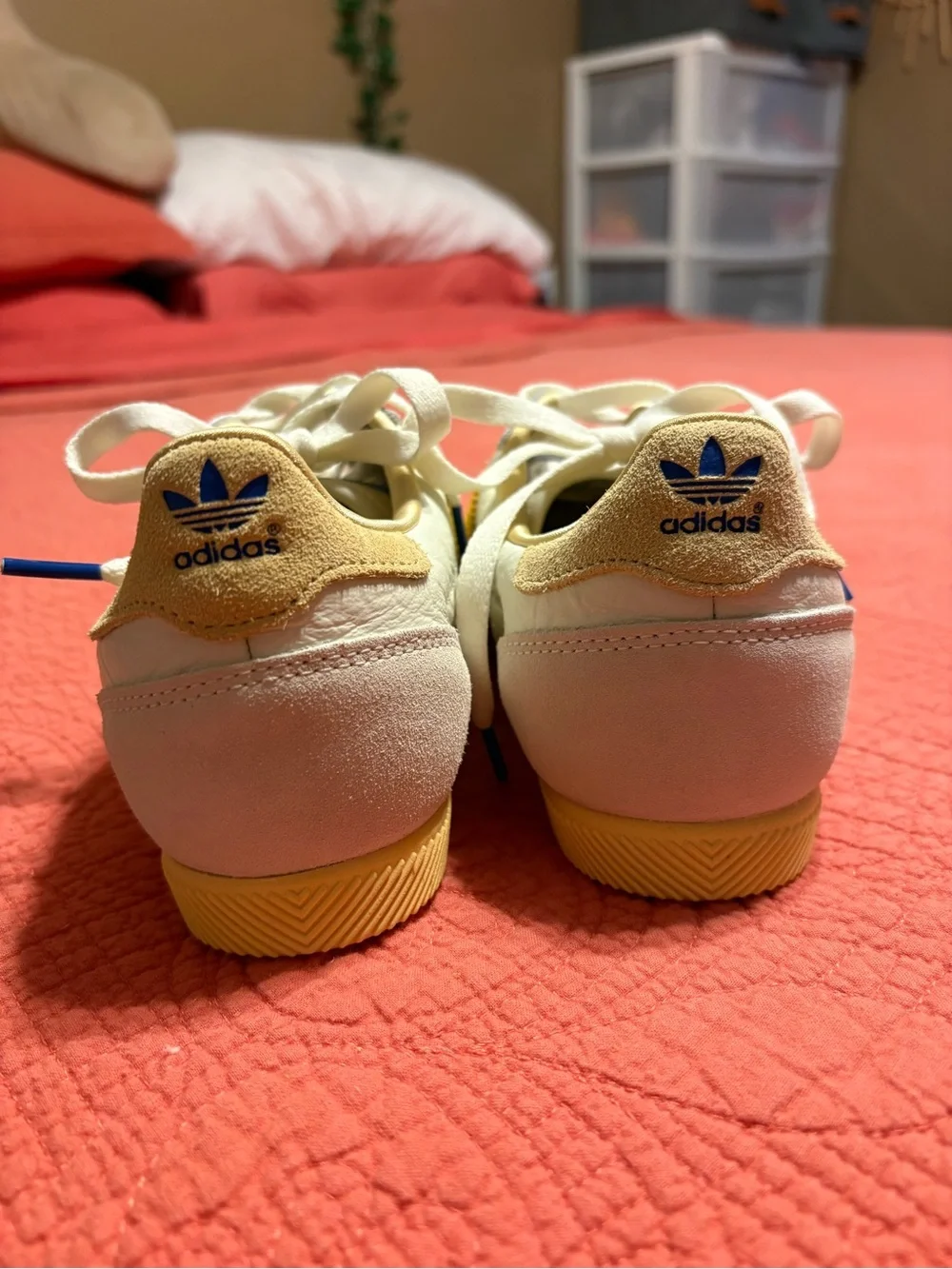 adidas Japan Low-Top Sneakers in White and Yellow